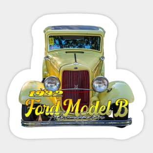 1932 Ford Model B Tudor Sedan Sticker